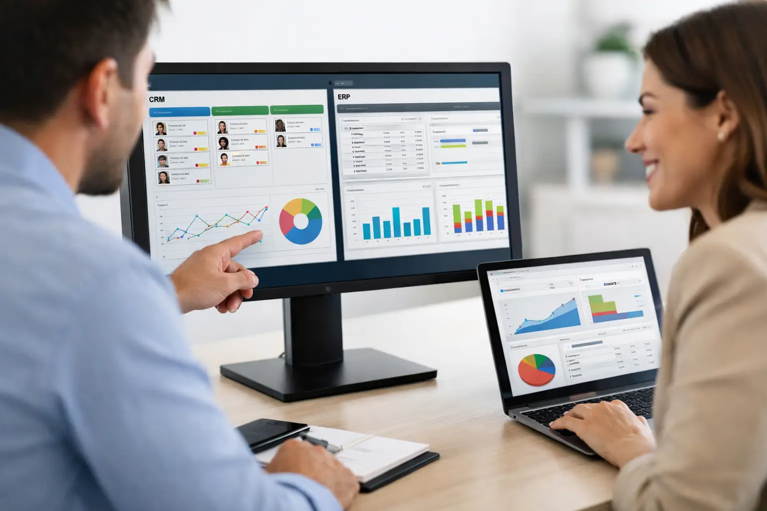 CRM integrado ao ERP para vender com controle