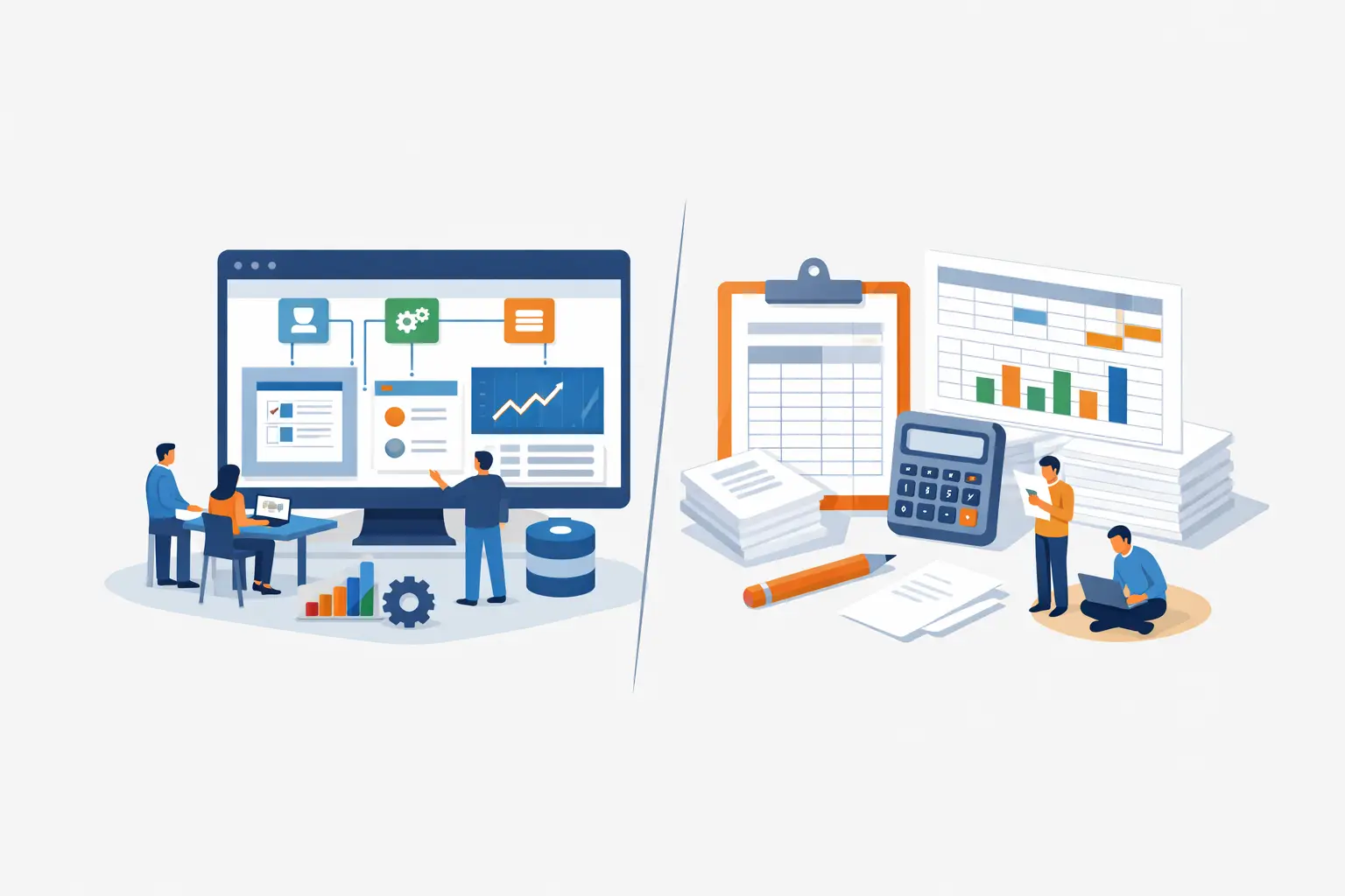 ERP modular versus planilhas: qual faz sentido?