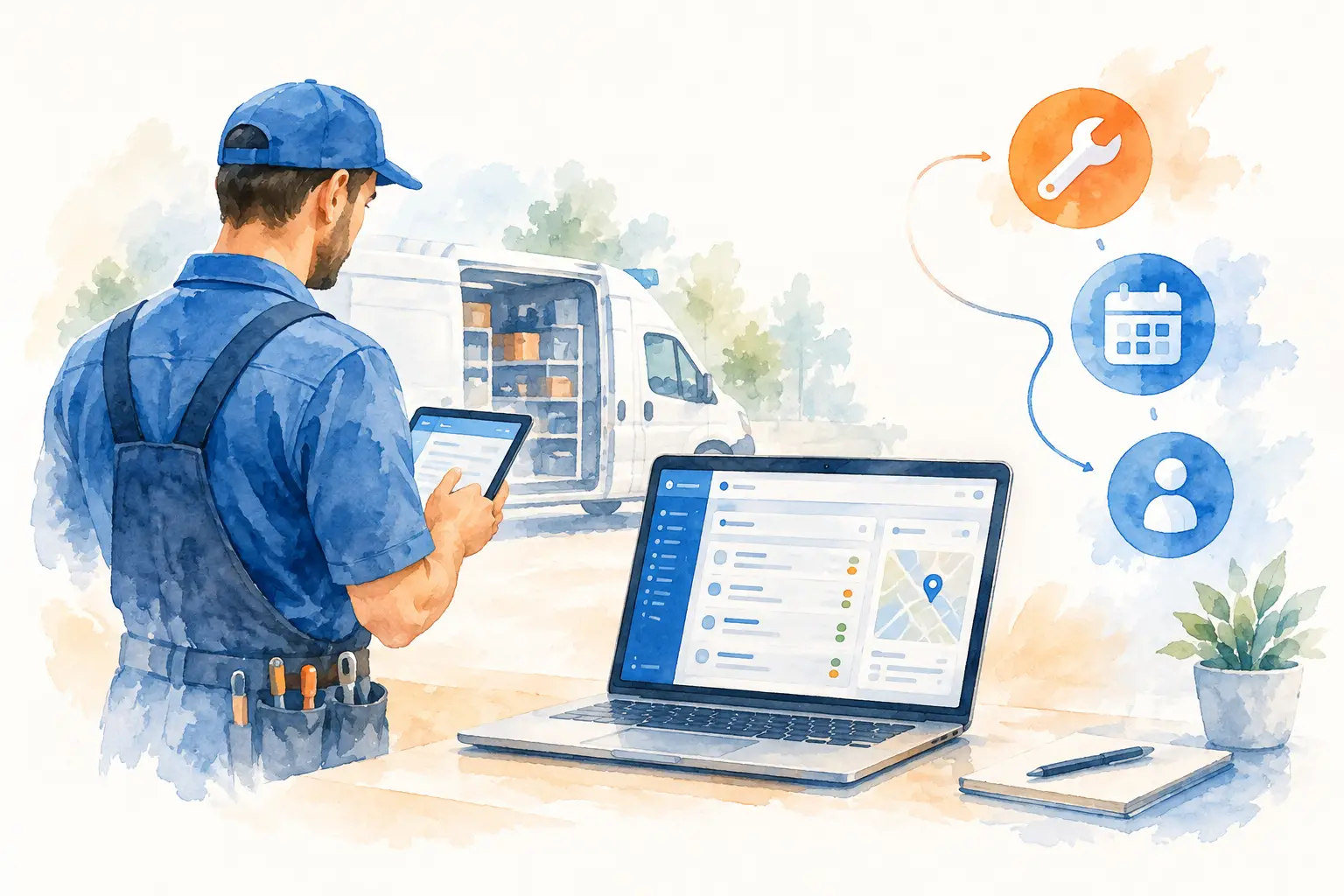 Como ERP apoia ordem de serviço na operação